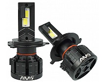 Автомобильные LED лампы AMS ULTIMATE POWER-F H4 H/L 5500K CANBUS