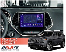 Штатна магнітола AMS MOSS M3 4+32 Gb Jeep Cherokee 5 KL 2014-2018 10"