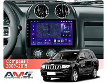 Штатна магнітола AMS MOSS M3 4+32 Gb Jeep Compass 1 MK 2009-2015 10"