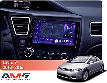 Штатна магнітола AMS MOSS M3 4+32 Gb Honda Civic 9 Middle East 2013-2016 9"