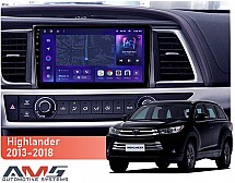Штатна магнітола AMS MOSS M3 4+32 Gb Toyota Highlander 3 XU50 2013-2018 10"