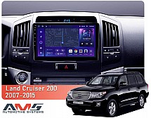 Штатна магнітола AMS MOSS M3 4+32 Gb Toyota Land Cruiser 11 200 2007-2015 (F1) 10"