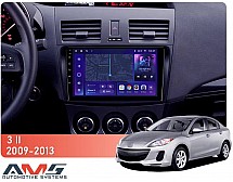 Штатна магнітола AMS MOSS M3 4+32 Gb Mazda 3 2 2009-2013 9"