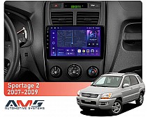 Штатна магнітола AMS MOSS M3 4+32 Gb Kia Sportage 2 2007-2009 9"
