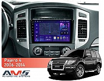 Штатна магнітола AMS MOSS M3 4+32 Gb Mitsubishi Pajero 4 V80 V90 2006-2024 9"