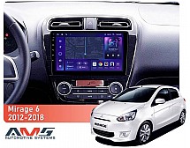 Штатна магнітола AMS MOSS M3 4+32 Gb Mitsubishi Mirage 6 2012-2018 9"