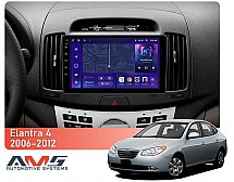 Штатна магнітола AMS MOSS M3 4+32 Gb Hyundai Elantra 4 HD 2006-2012 9"