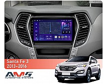 Штатна магнітола AMS MOSS M3 4+32 Gb Hyundai Santa Fe 3 2013-2016 (B) 9"