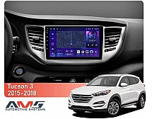Штатна магнітола AMS MOSS M3 4+32 Gb Hyundai Tucson 3 2015-2018 (B) 9"