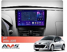 Штатна магнітола AMS MOSS M3 4+32 Gb Peugeot 207 2006-2015 9"