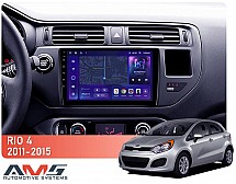 Штатна магнітола AMS MOSS M3 4+32 Gb Kia RIO 4 K3 2011-2015 9"