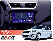 Штатна магнітола AMS MOSS M3 4+32 Gb Suzuki Swift 4 2011-2017 9"