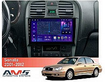 Штатна магнітола AMS MOSS M3 4+32 Gb Hyundai Sonata EF 2001-2012 9"
