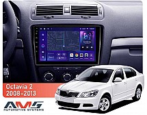 Штатна магнітола AMS MOSS M3 4+32 Gb Skoda Octavia 2 A5 2008-2013 Black 10"