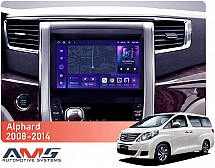 Штатна магнітола AMS MOSS M3 4+32 Gb Toyota Alphard H20 2008-2014 9"