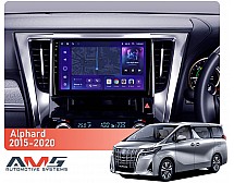 Штатна магнітола AMS MOSS M3 4+32 Gb Toyota Alphard H30 2015-2020 10"
