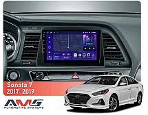 Штатна магнітола AMS MOSS M3 4+32 Gb Hyundai Sonata 7 LF 2017-2019 9"
