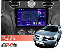 Штатна магнітола AMS MOSS M3 4+32 Gb Mitsubishi Outlander 1 2002-2008 (F1) 9"