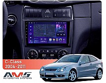 Штатна магнітола AMS MOSS M3 4+32 Gb Mercedes-Benz C-Class W203 CL203 C209 A209 2004-2011 9"