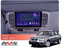Штатна магнітола AMS MOSS M3 4+32 Gb Kia RIO 2 2005-2011 9"