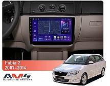 Штатна магнітола AMS MOSS M3 4+32 Gb Skoda Fabia 2 2007-2014 10"