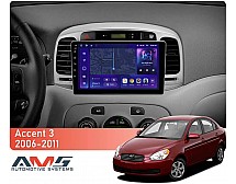 Штатна магнітола AMS MOSS M3 4+32 Gb Hyundai Accent 3 2006-2011 9"