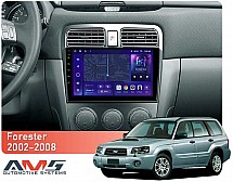 Штатна магнітола AMS MOSS M3 4+32 Gb Subaru Forester SG 2002-2008 9"