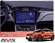 Штатна магнітола AMS MOSS M3 4+32 Gb Geely GS 2016-2020, Emgrand EC7 1 2018-2020 (F1) 9"