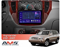 Штатна магнітола AMS MOSS M3 4+32 Gb Toyota Highlander 1 XU20 2001-2007 9"