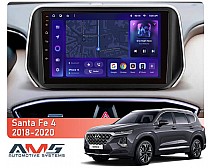 Штатна магнітола AMS MOSS M3 4+32 Gb Hyundai Santa Fe 4 (ZYJ) 2018-2020 10"