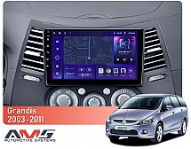 Штатна магнітола AMS MOSS M3 4+32 Gb Mitsubishi Grandis 1 2003-2011 (F2) 9"