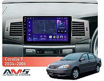 Штатна магнітола AMS MOSS M3 4+32 Gb Toyota Corolla 9 E120 2004-2006 9"