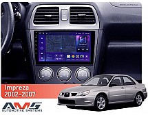 Штатна магнітола AMS MOSS M3 4+32 Gb Subaru Impreza GD GG 2002-2007 9"