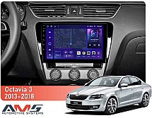 Штатна магнітола AMS MOSS M3 4+32 Gb Skoda Octavia 3 A7 2013-2018 (B) 10"