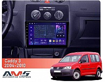 Штатна магнітола AMS MOSS M3 4+32 Gb Volkswagen Caddy 2K 3 2004-2010 10"
