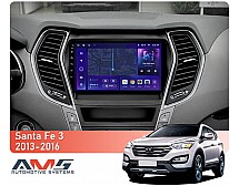 Штатна магнітола AMS MOSS M3 4+32 Gb Hyundai Santa Fe 3 2013-2016 (C) 9"