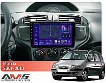 Штатна магнітола AMS MOSS M3 4+32 Gb Hyundai Matrix 2001-2010 9"