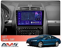 Штатна магнітола AMS MOSS M3 4+32 Gb Peugeot 407 1 2004-2011 (F1) 9"