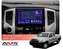 Штатна магнітола AMS MOSS M3 4+32 Gb Toyota Tacoma 2 N200, Hilux 2005-2015 9"