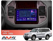 Штатна магнітола AMS MOSS M3 4+32 Gb Mitsubishi Pajero 3 V70 V60 1999-2006 (brown) 9"