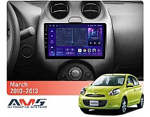 Штатна магнітола AMS MOSS M3 4+32 Gb Nissan March K13 2010-2013 9"