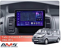 Штатна магнітола AMS MOSS M3 4+32 Gb Renault Trafic 2, Opel Vivaro A, Nissan Primastar 2006-2014 (C) 10"