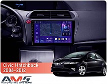 Штатна магнітола AMS MOSS M2 4+32 Gb Honda Civic Hatchback (Left hand drive) 2006-2012 9"