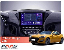 Штатна магнітола AMS MOSS M3 4+32 Gb Hyundai Rohens Coupe 2012 (F3) 9"