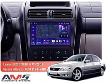 Штатна магнітола AMS MOSS M3 4+32 Gb Lexus IS200 XE10 1999-2005 / Toyota Altezza XE10 1998-2005 9"