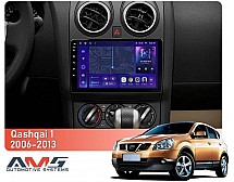 Штатна магнітола AMS MOSS M3 4+32 Gb Nissan Qashqai 1 J10 2006-2013 (F2) 9"