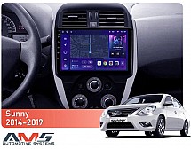 Штатна магнітола AMS MOSS M3 4+32 Gb Nissan Sunny (Left hand drive) 2014-2019 (F1) 10"