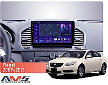Штатна магнітола AMS MOSS M2 4+32 Gb Buick Regal / Opel Insignia 2009-2013 9"