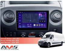 Штатна магнітола AMS MOSS M2 4+32 Gb Renault Master 2010-2019 / Nissan NV400 2010-2020 / Opel Movano 2 2010-2019 (F2) 10"