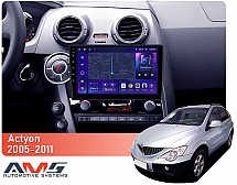 Штатна магнітола AMS MOSS M3 4+32 Gb SsangYong Actyon C100 2005-2011 9"